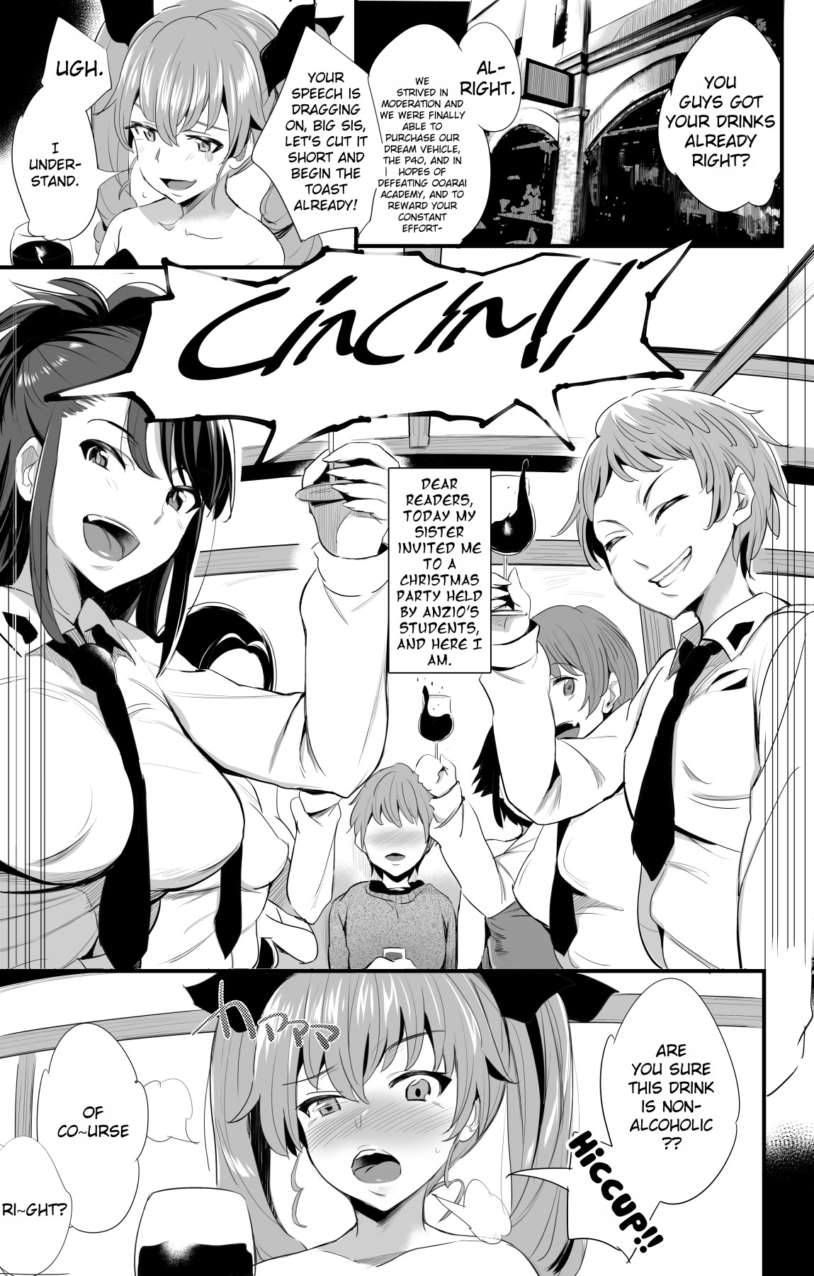 Hentai Manga Comic-Anzio Style - 4 Varieties of Sister Attacks-Read-2
